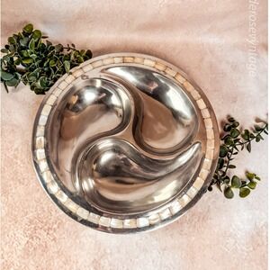 Towle Silver Mother of Pearl Serving Platter